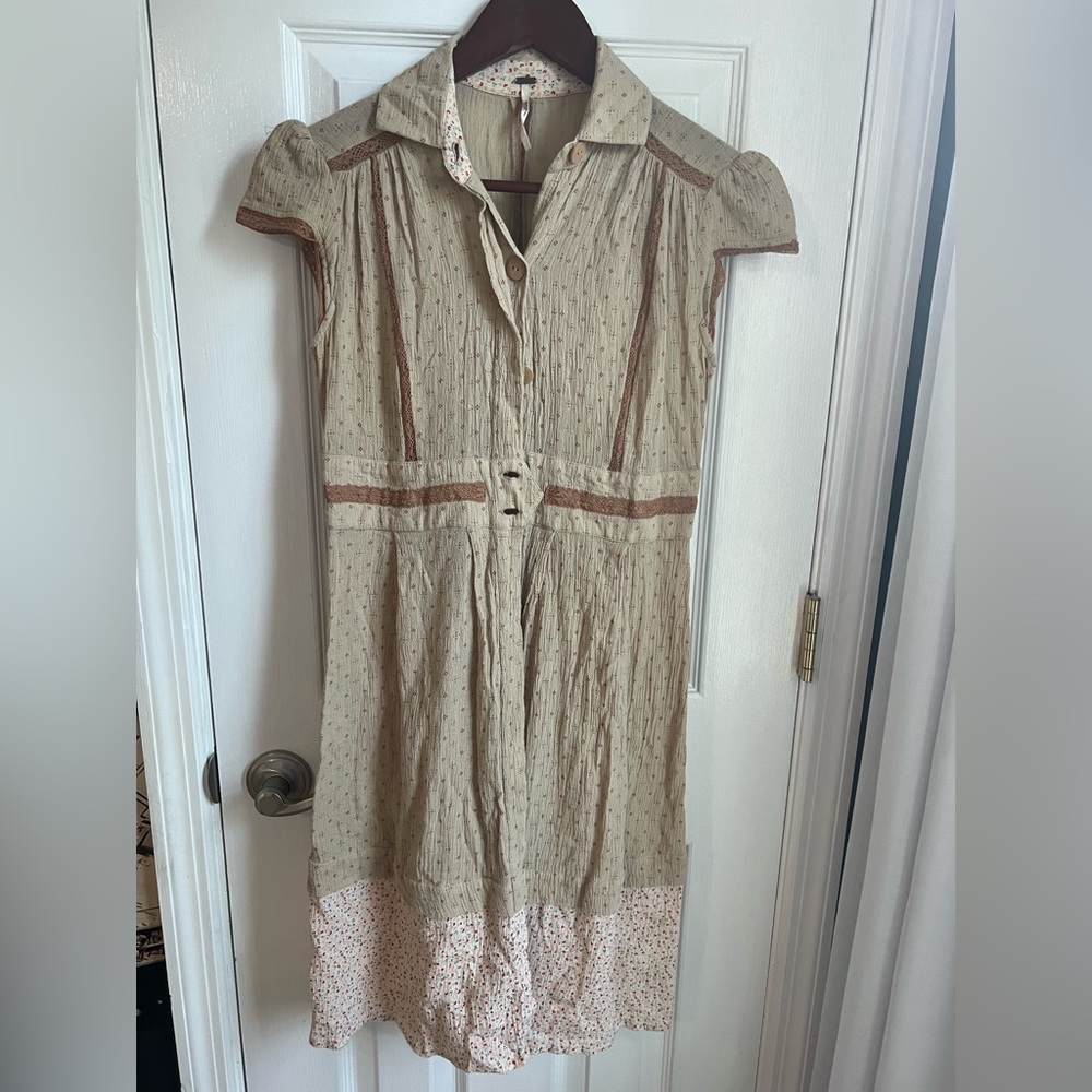 Free People Prairie Cottage Core Dress Size 2